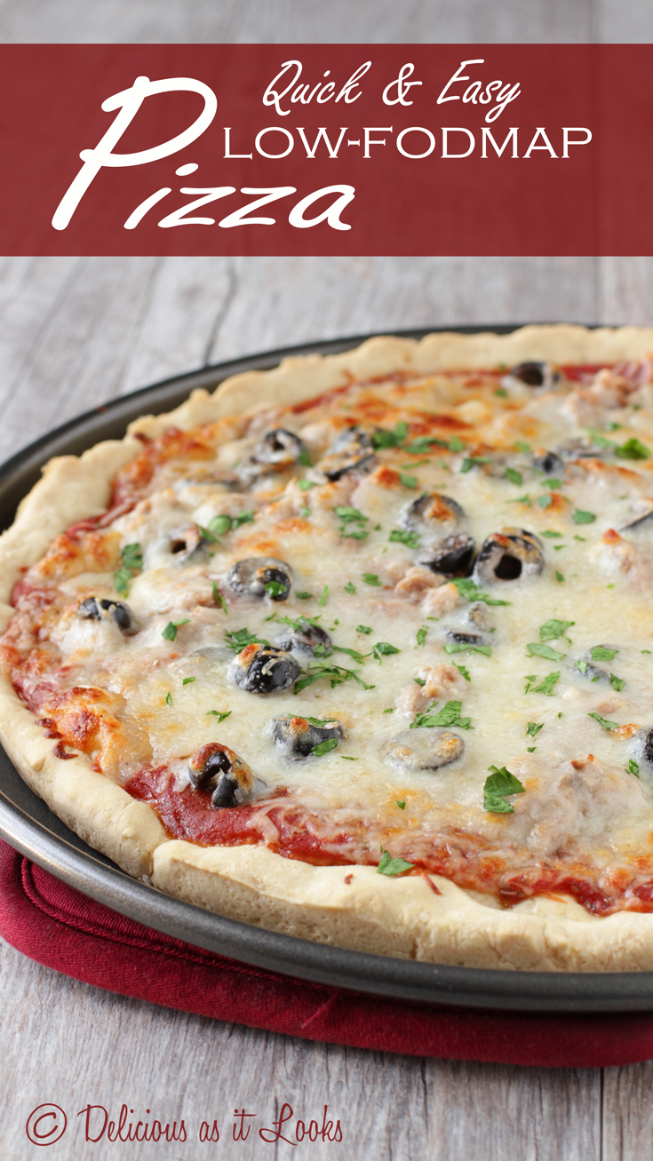 Delicious as it Looks Quick & Easy LowFODMAP Pizza