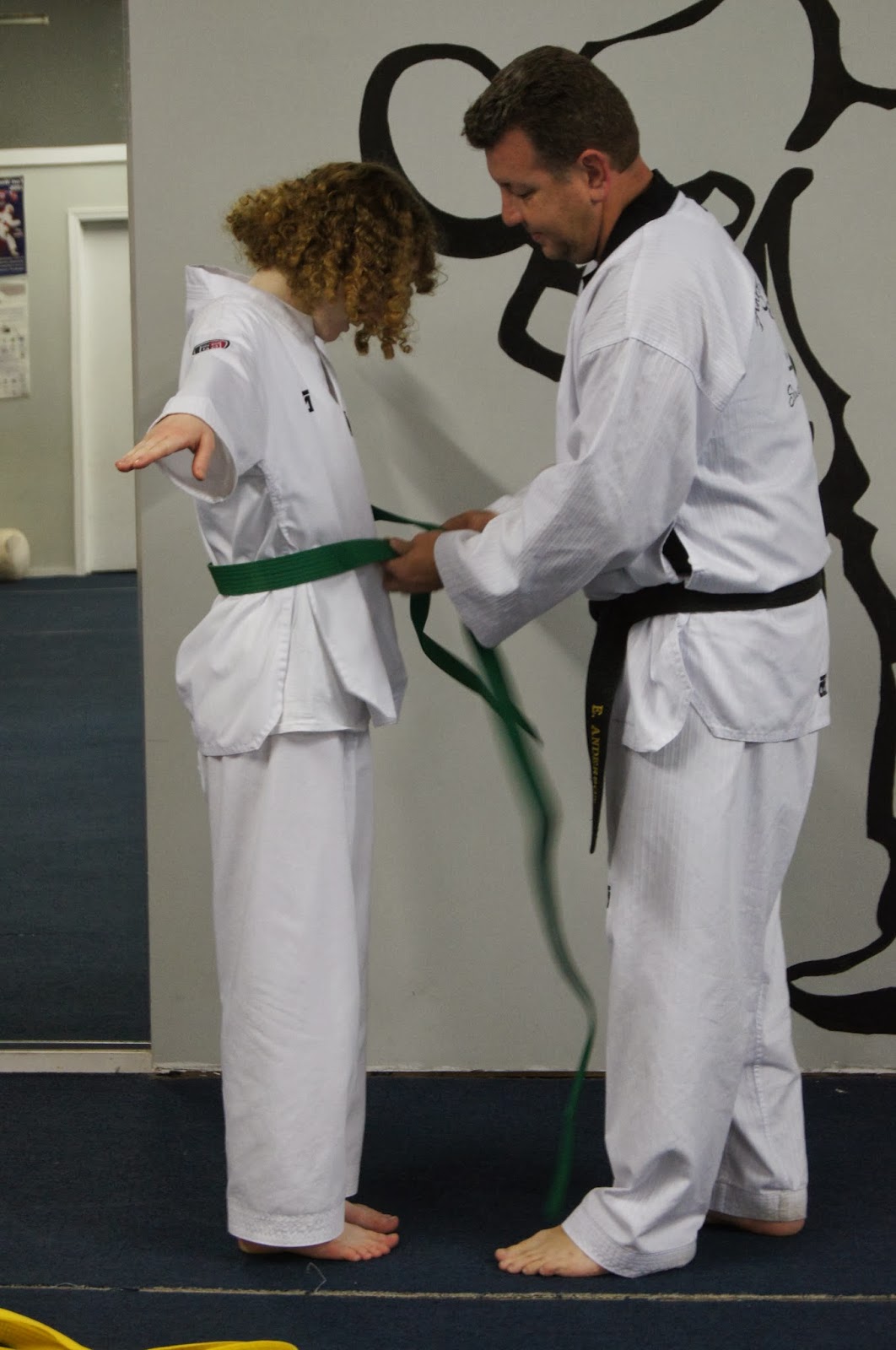 Pens, Thespians, and Words Achieved Green Belt in Taekwondo!! D