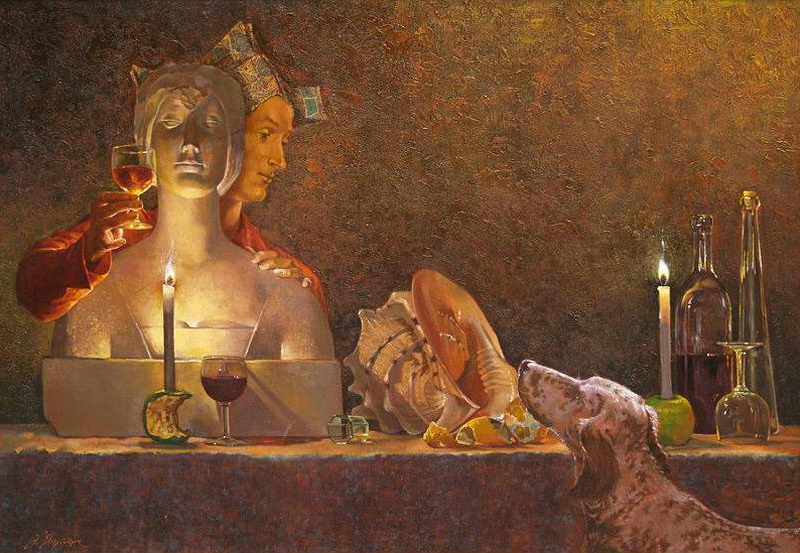 Anton Yakutovych 1957 | Ukrainian Fantastic Realism painter