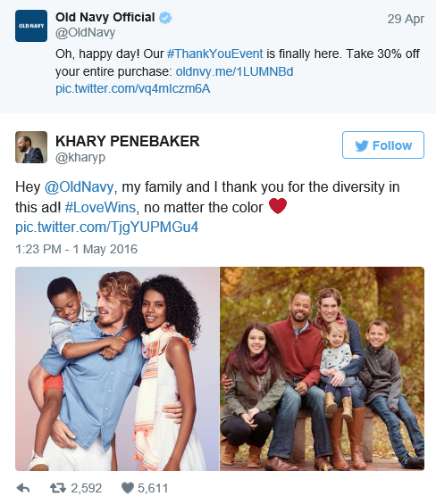 Old Navy stands by interracial Ad and ignores trolls who threatened to boycott their stores