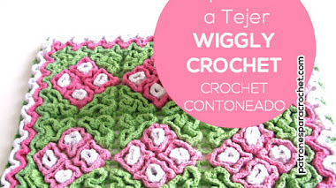 Aprende Crochet Contoneado o Crochet Wiggly / Tutorial y revista para descargar gratis