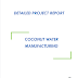 Project Report on Coconut Water Manufacturing