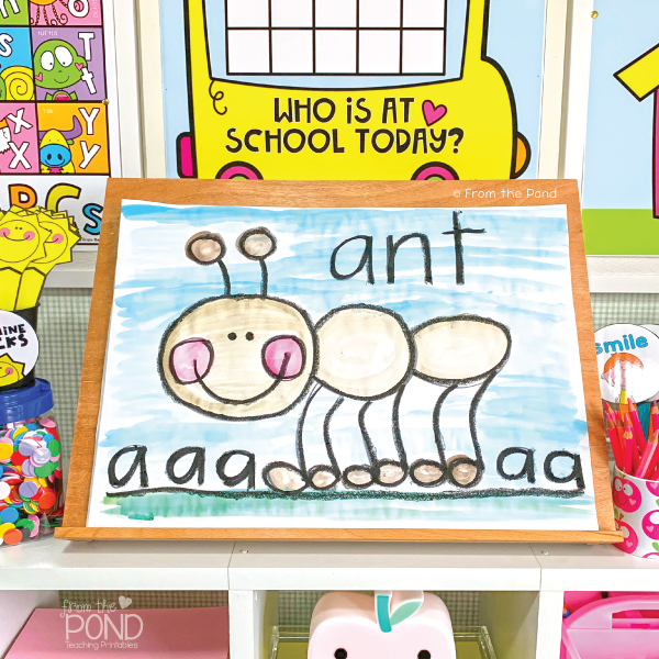 Alphabet Directed Drawing From the Pond