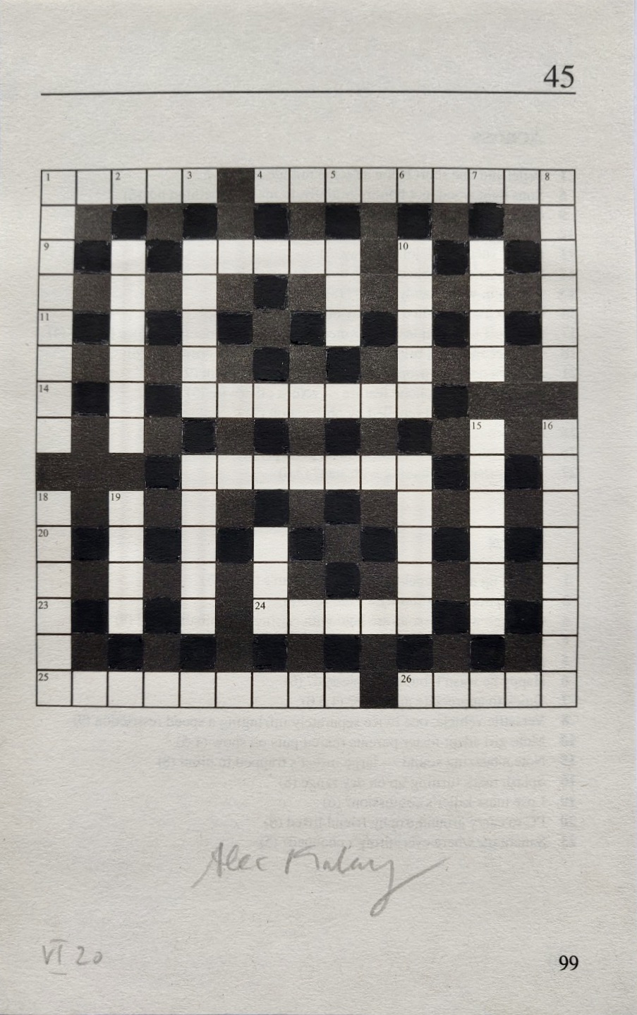 Day of Access crossword drawings