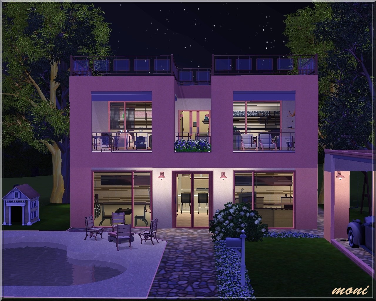 Arda Sims Modern house Apricot