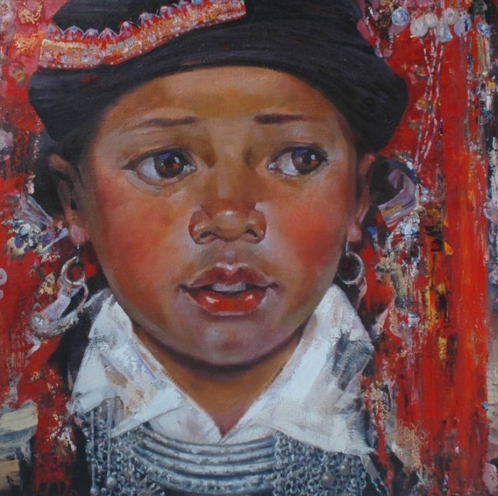 Вьетнамский художник. Ha Nguy Dinh
