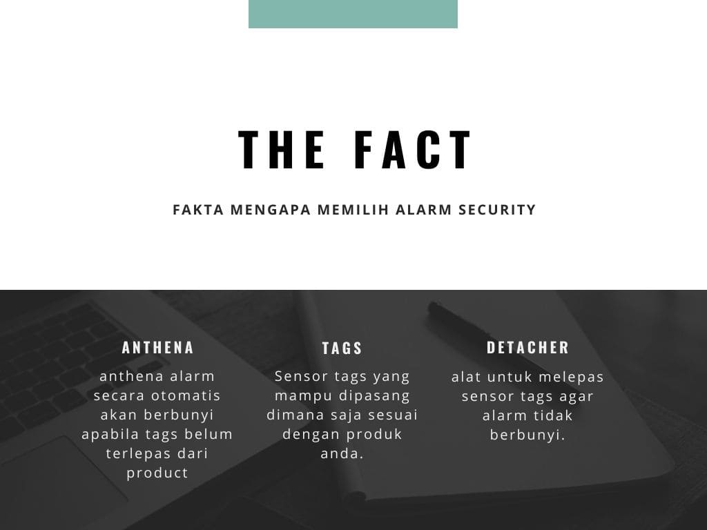 alarm security toko baju butik mesin kasir