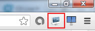 Icon Split di Toolbar Chrome
