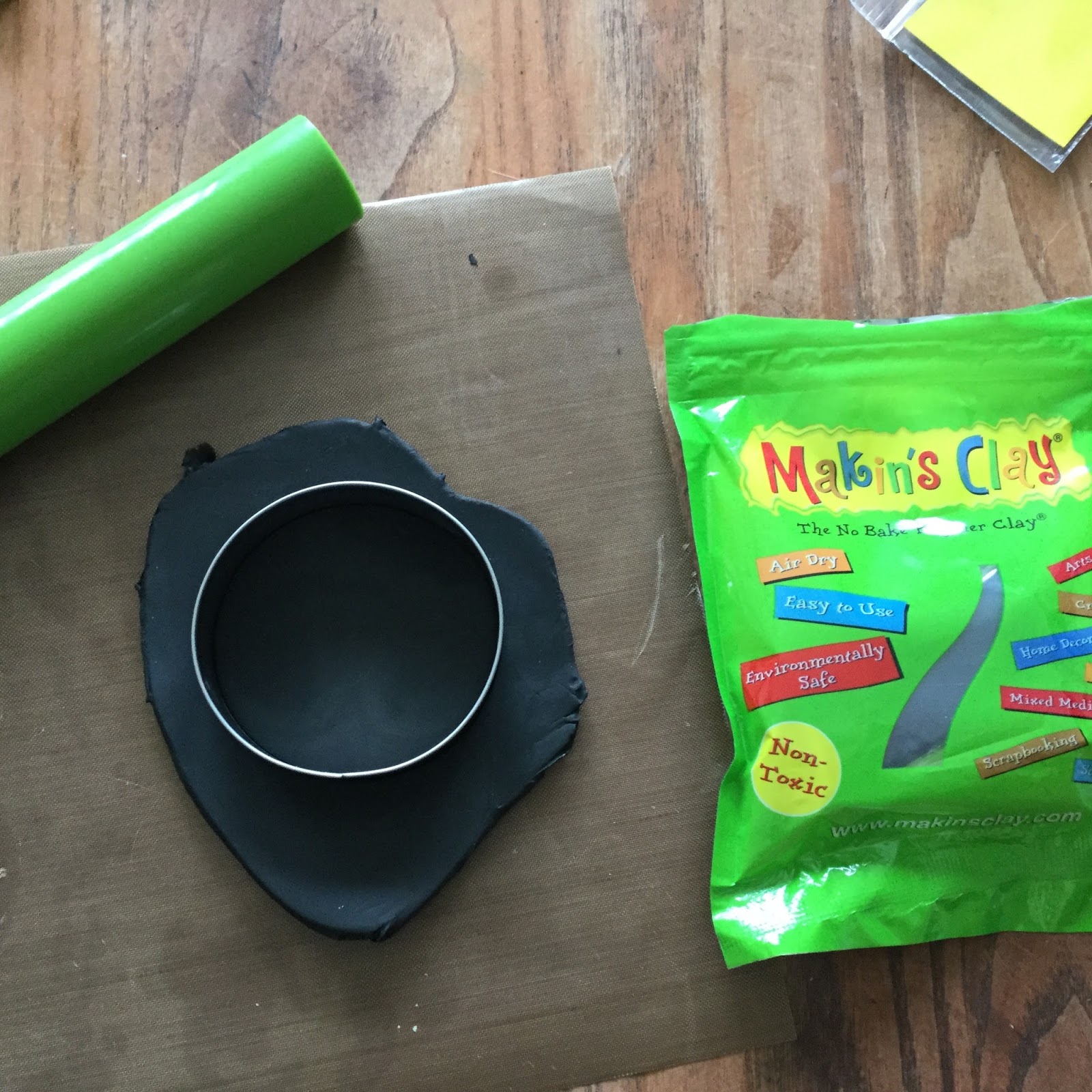 Black & White Twisted Coil Polymer Clay Pendant