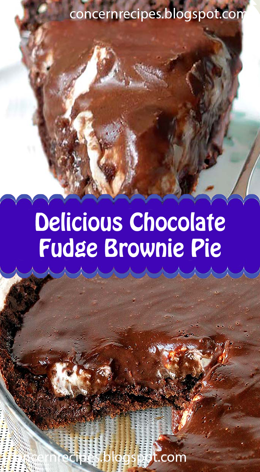 Fiehl Kitchen Delicious Tasty Chocolate Fudge Brownie Pie