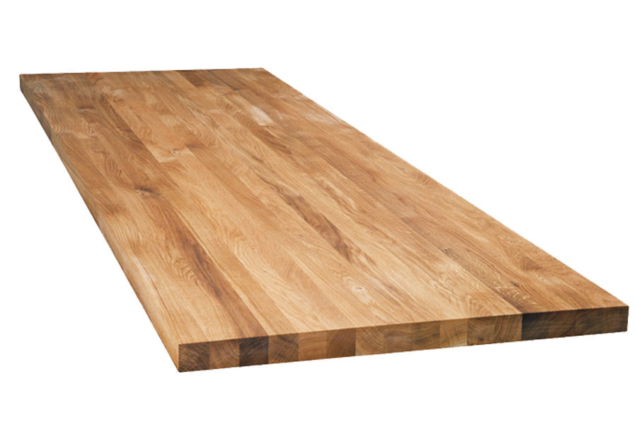 mặt bàn gỗ Sồi ghép