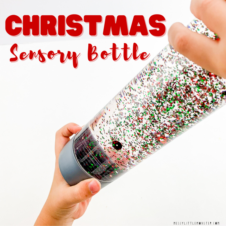 Easy Valentine Glitter Glue Sensory Bottle - Little Bins for