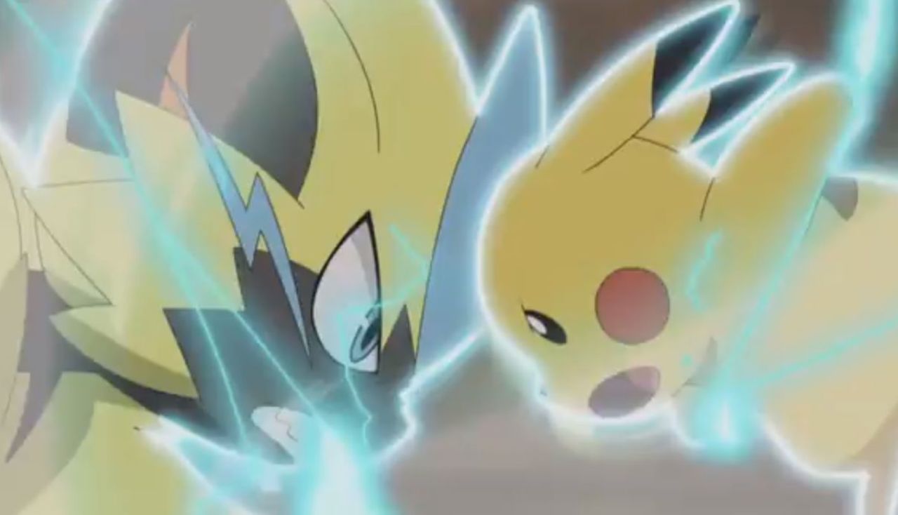 pikachu-zeraora-battle pikachu-zeraora-battle