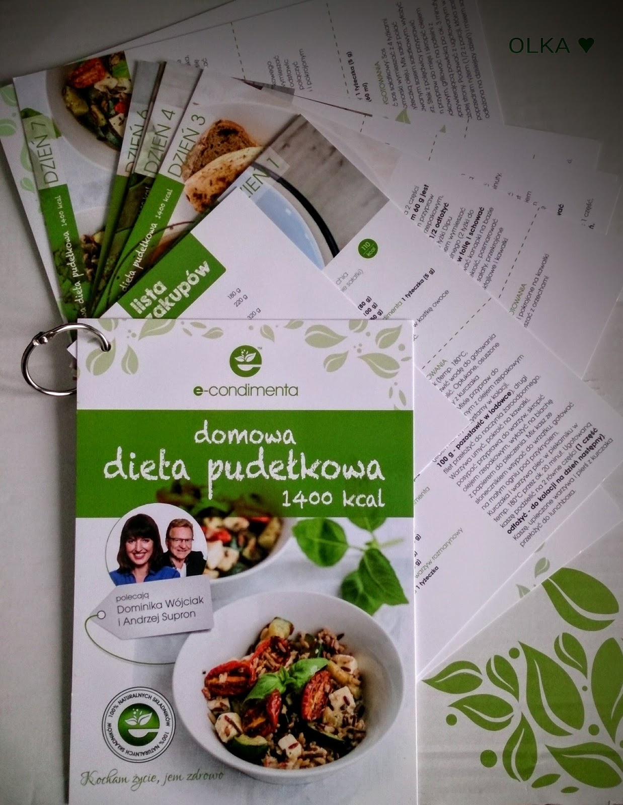 dieta przepisy proste 1400 kcal