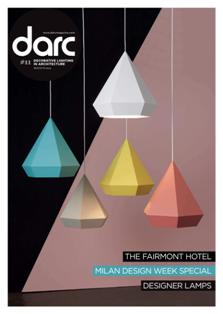 darc magazine. Decorative lighting in architecture 11 - May & June 2015 | ISSN 2052-9406 | TRUE PDF | Bimestrale | Professionisti | Architettura | Design | Illuminazione | Progettazione
darc magazine is a dedicated international magazine focused on decorative lighting design in architecture. Published five times a year, including 3d – our decorative design directory, darc delivers insights into projects where the physical form of the fixtures actively add to the aesthetic of a space. In darc magazine, as with sister title mondo*arc, our aim remains as it has always been: to focus on the best quality technology, projects and products and to hear from those on the forefront of creative design.