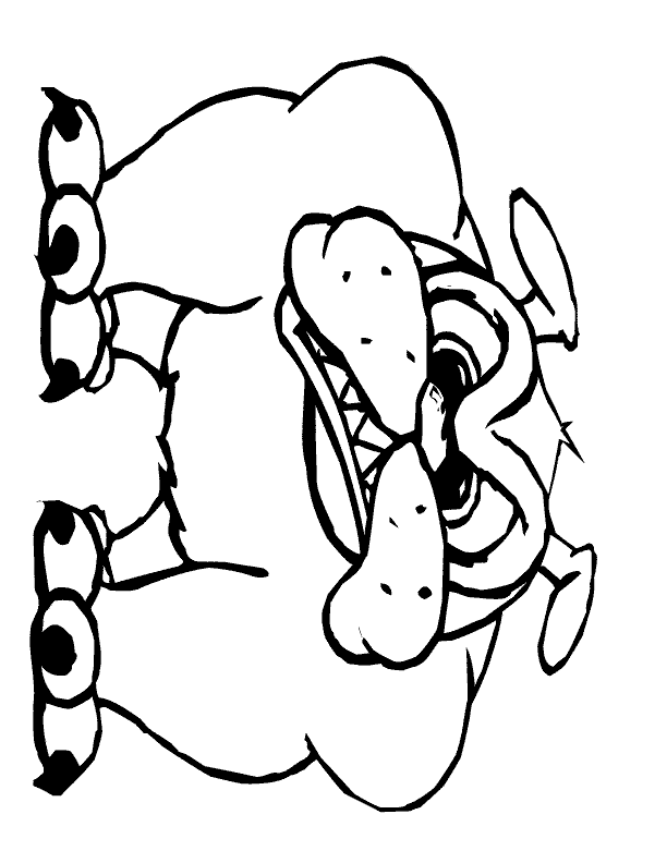 Cartoon Dog Coloring Pages - Cartoon Coloring Pages