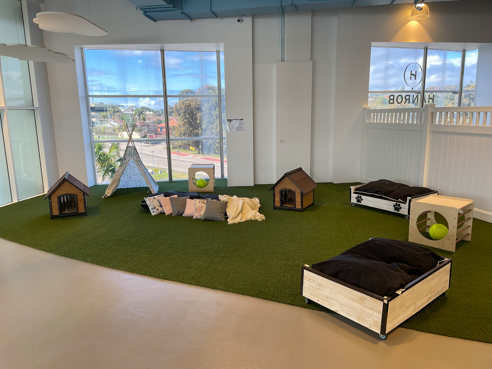 Hanrob Playgrounds opens Westfield's first doggy daycare Australian