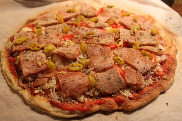 LCHF från mitt kök: Pizza för hela slanten!