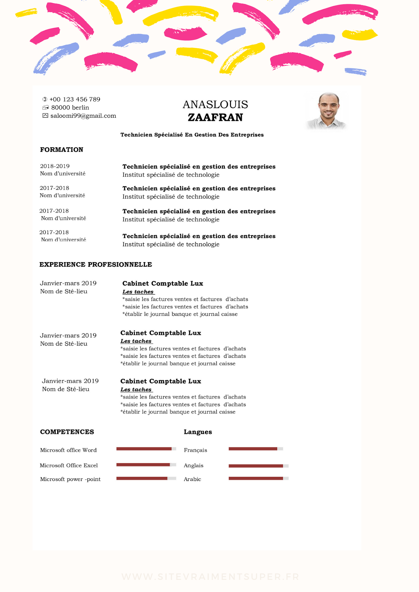 Featured image of post Simple Exemple De Cv Word