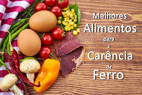 Melhores alimento para a carência de ferro