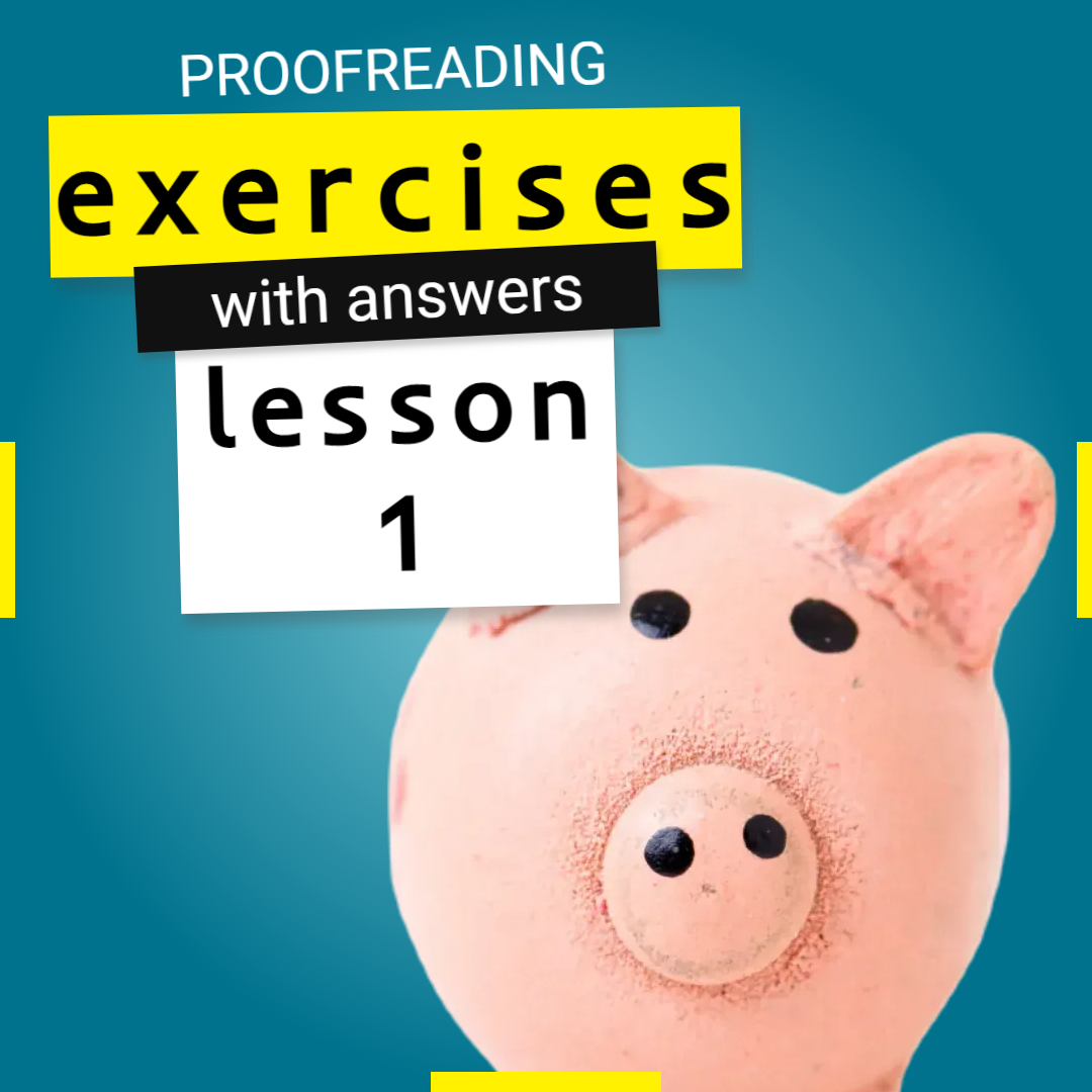 proofreading exercises for college students with answers