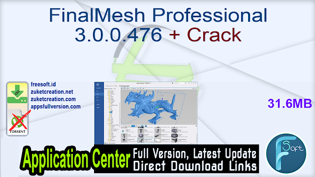 FinalMesh Professional 3.0.0.476 + Crack FinalMesh Professional 3.0.0.476 + Crack