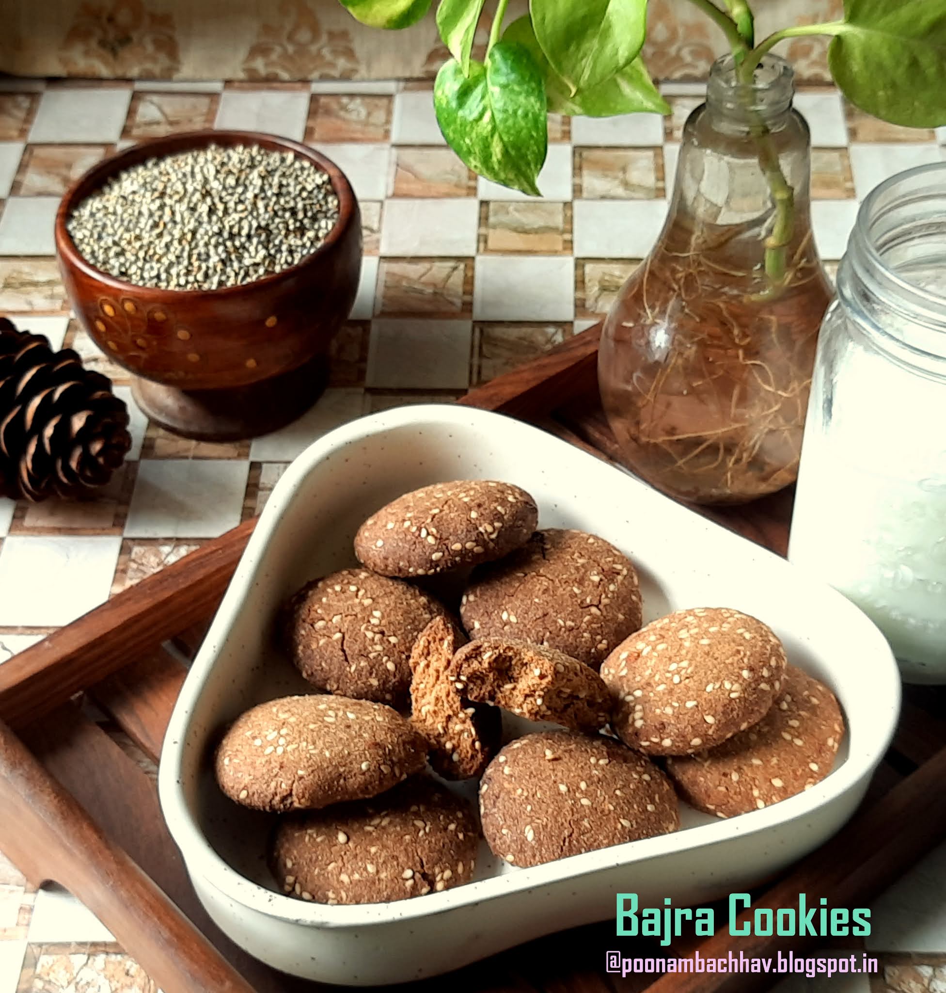 Annapurna Bajra Cookies / Pearl Millet Cookies