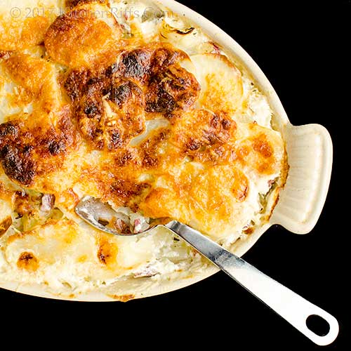 Kitchen Riffs Corned Beef, Cabbage, and Potato Gratin