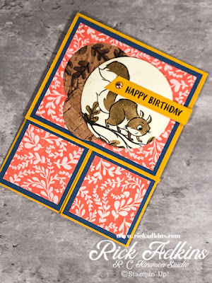 Check out today's Double Dutch Door Birthday Card featuring the Nuts About Squirrels Stamp Set.