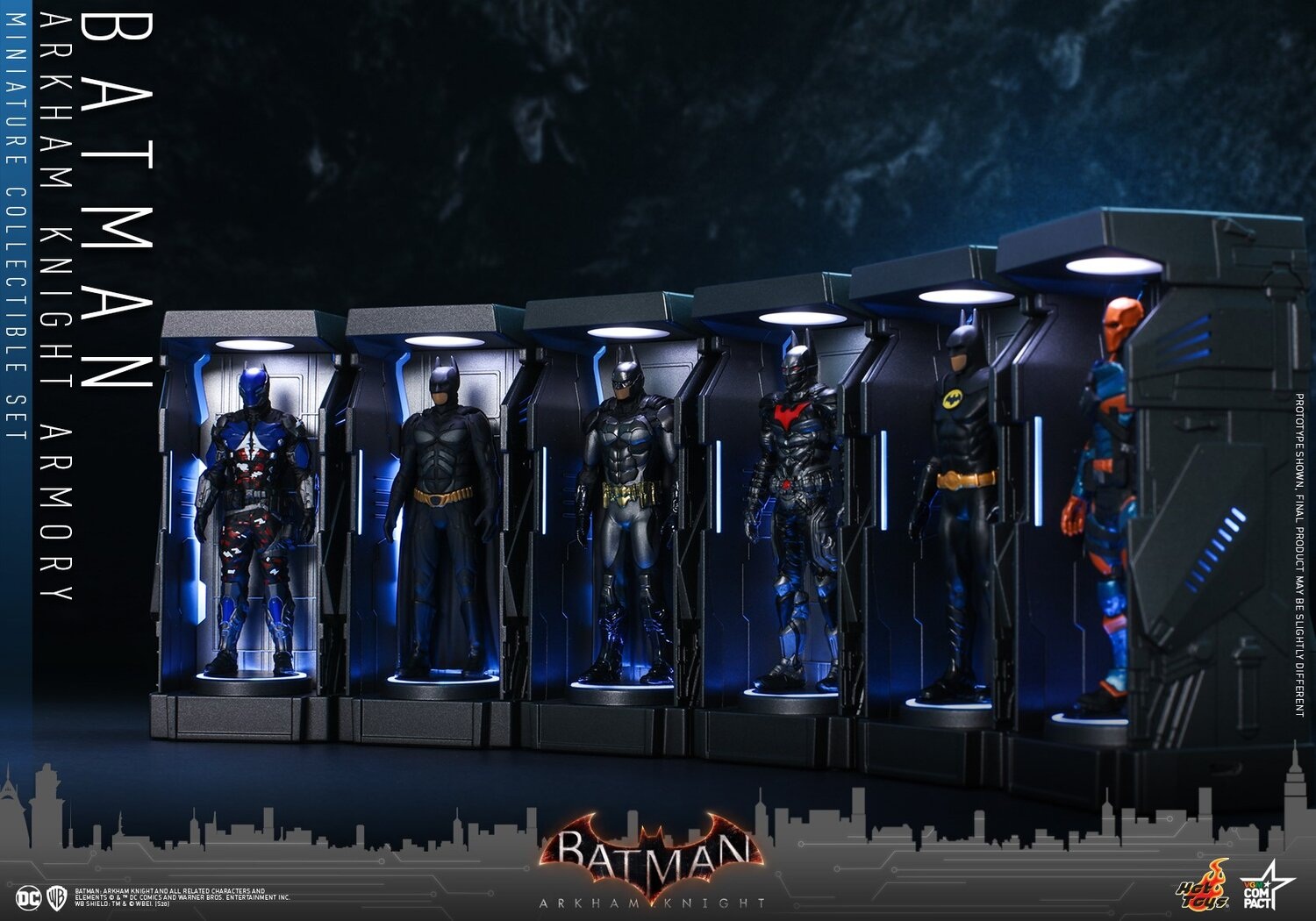 Galaxy Fantasy: Hot Toys muestra sus piezas de coleccionista BATMAN: ARKHAM  KNIGHT Batman Armory Collectible