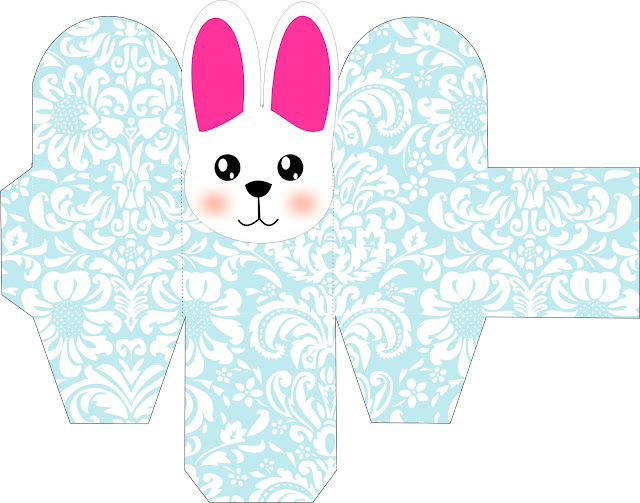 Easter Bunny: Free Printable Boxes. Easter Bunny: Free Printable Boxes.