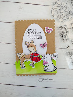 PIcnic Time a card by Diane Morales | Woodland PIcnic Stamp Set by Newton's Nook Designs