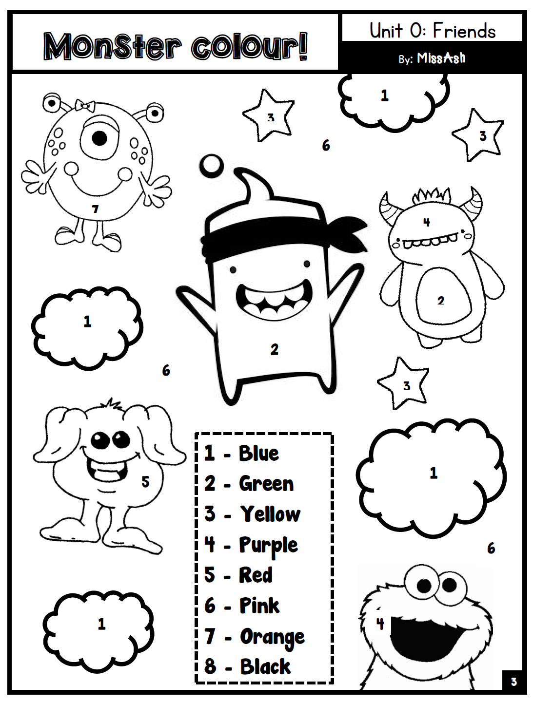 ASH THE TEACHER: YEAR 1 SUPPLEMENTARY WORKSHEETS (Unit 0 - 4)