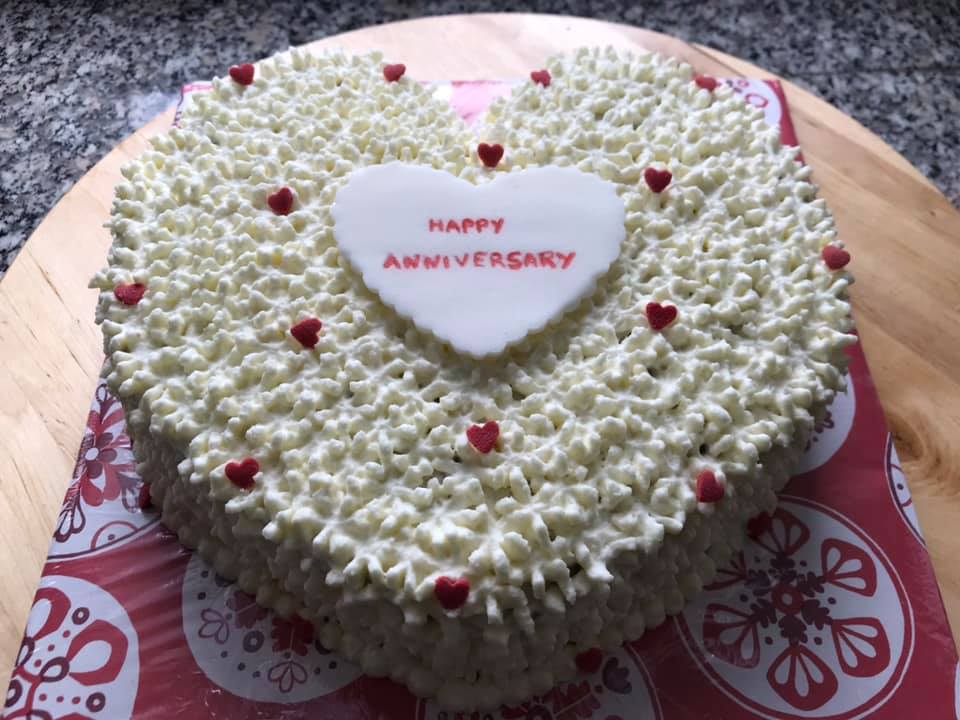Cooking With Swapna Heart Shaped Anniversary Cake