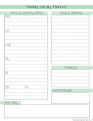 My Modern day Strategies: Cost-free Printable Family members Planner In addition image about Free Printable Family Planner identify My Modern Plans: Cost-free Printable Household Planner Moreover