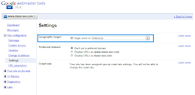 Setting Target Users di Google Webmasters Tools Setting Target Users di Google Webmasters Tools
