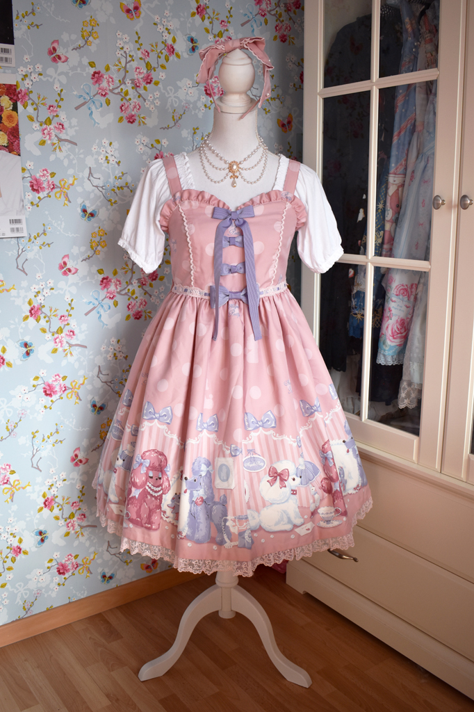 Angelic Pretty Lovely Poodleワンピース 22-05-26-050y-1-OP-AP-L-SZ-ZY-R