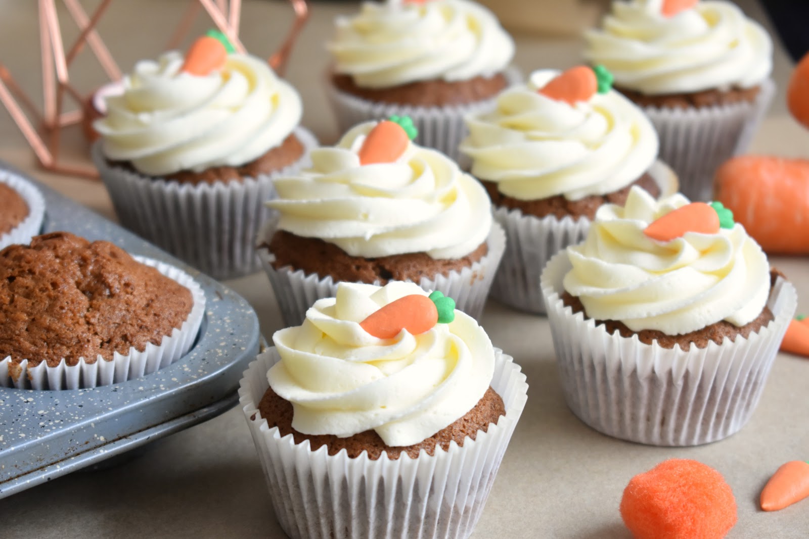 Basic Bakes NutFree Carrot Cake Cupcakes