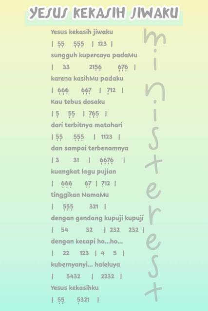 Berjaga Jagalah Dan Berdoalah Not Pianika Lagu Yesus Kekasih Jiwaku