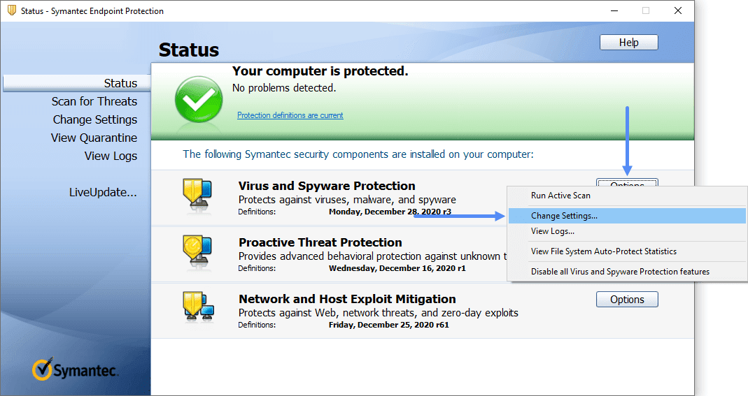 symantec endpoint protection 14 definitions download