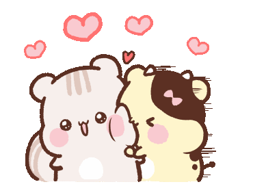 LINE Official Stickers - Sweet House's Couple in Love Example with GIF Animation