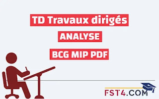 TD ANALYSE CORRIGE BCG MIP PDF TD ANALYSE CORRIGE BCG MIP PDF