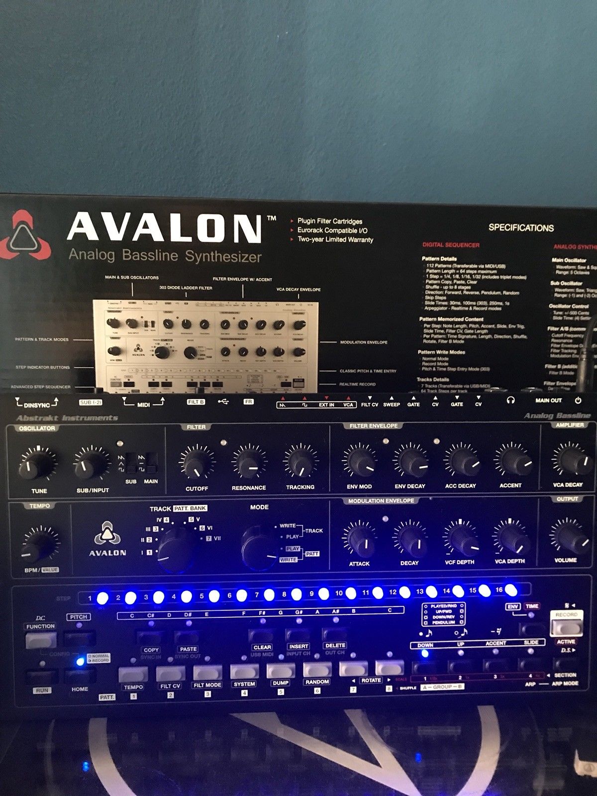 MATRIXSYNTH Abstrakt Instruments Avalon Bassline Analog Synthesizer TB