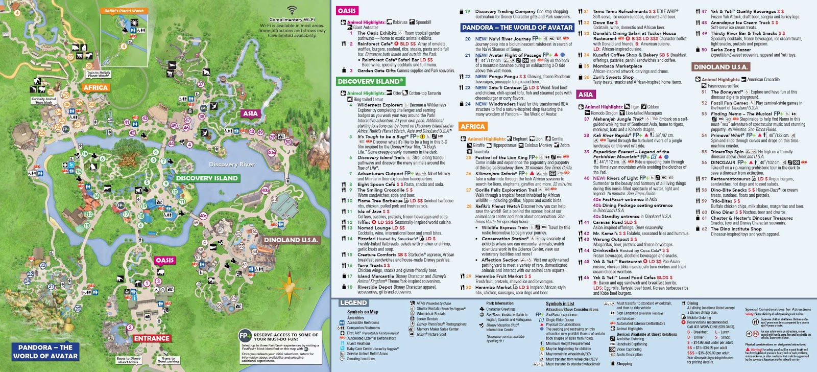 Mapa Animal Kingdom Mapa Animal Kingdom