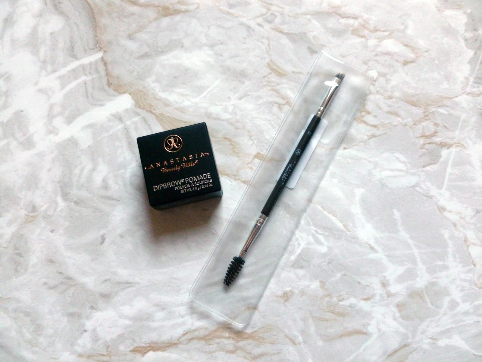 Anastasia Beverley Hills Dip Brow Pomade In Blonde And Number 12 Brush