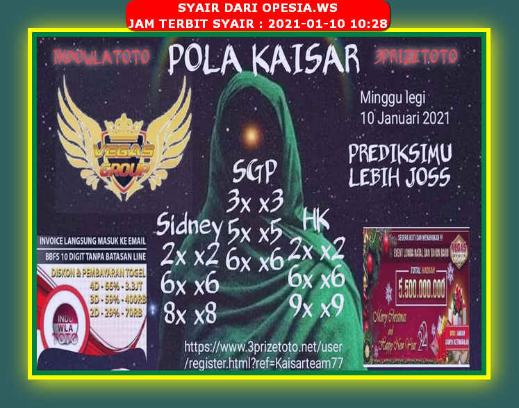 Syair Sgp Hari Ini Minggu 10 Januari 2021 Opesia Official