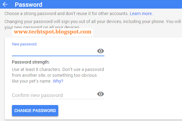 How to change gmail password on computer with pictures