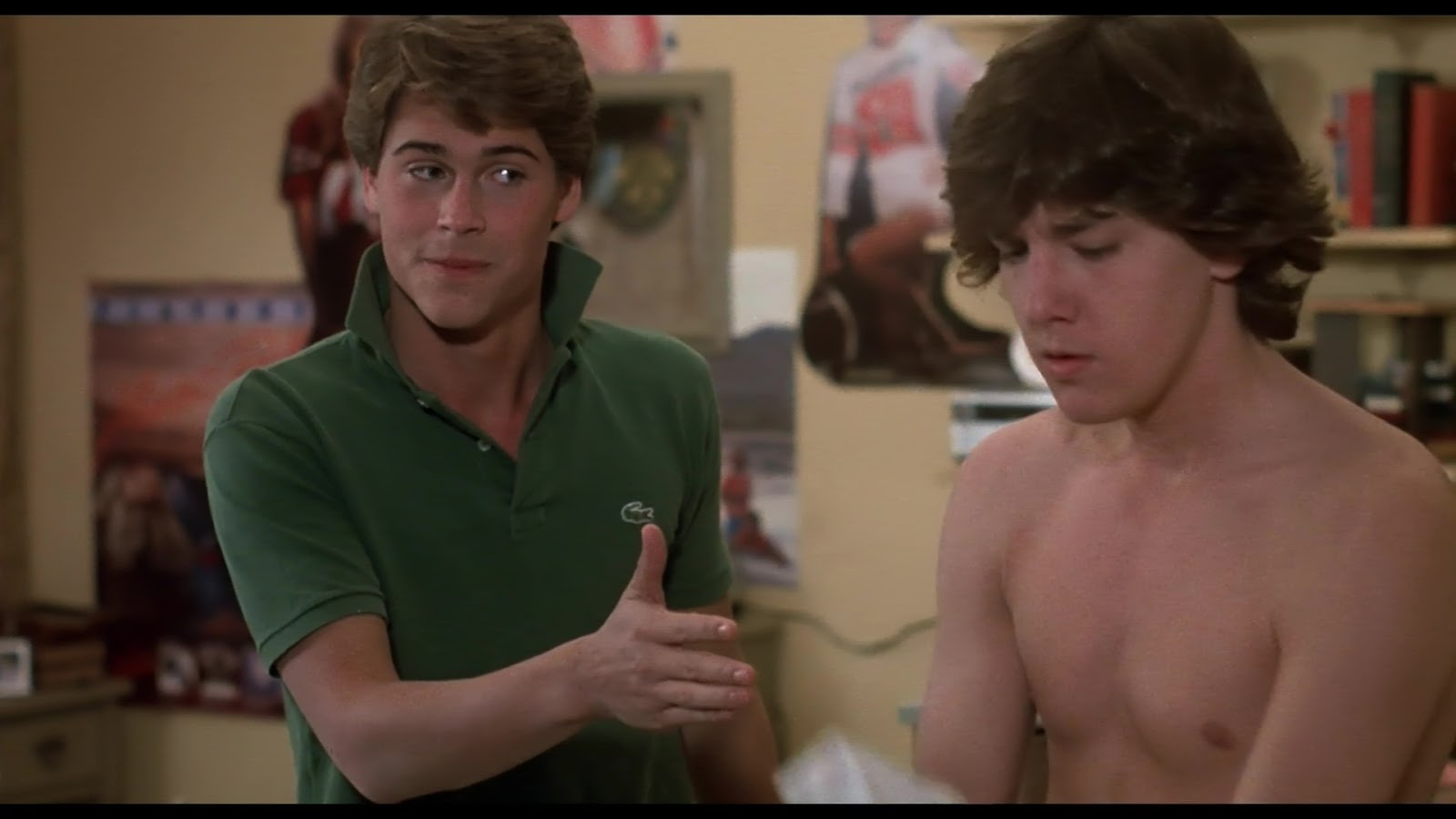 Rob Lowe and Andrew McCarthy shirtless in Class.