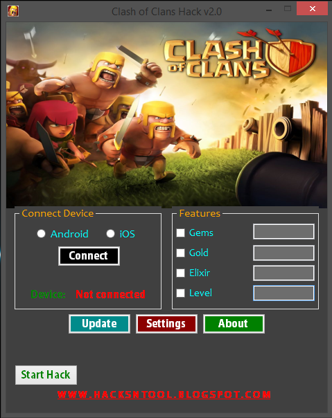Hacks 'n' Tools: Clash of Clans Hack Tool v2.0 2014