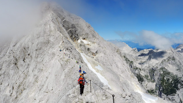 La cresta est del Triglav Triglav, greben z vzhod